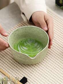 5 Pcs Matcha Whisk Set Matcha Bowl With Spout Matcha Whisk And Holder Bamboo Matcha Scoop And Stainless Sifter - Jade Green Matcha Kit For Matcha Lover Back To School