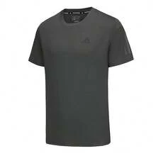 Adidas 阿迪达斯男士运动休闲健身跑步短袖T恤，运动T恤，训练跑步休闲多功能 - 灰色 - 查看 3