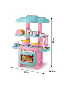 Kids Kitchen Playset: Suitable For 3-6 Years Old Children, Includes Play Food And Accessories, Kitchen Set For Boys And Girls 3+, Toddler Cooking Toys With Pots, Pans And Utensils - Multicolor - View 10