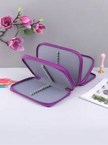 1 Pezzo Astuccio per matite a 4 strati e 72 spazi, con bellissimo disegno a nido d'ape, grande capacità, portatile, scatola di cancelleria, adatto per studenti per matite colorate, disegno e archiviazione di cancelleria, essenziale per il ritorno a scuola - regalo per amici, ritorno a scuola, forniture scolastiche, astuccio per matite, borsa scolastica