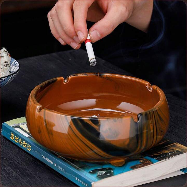 XUJUAN-0227 灰皿 レトロ灰皿 セラミック素材 ユニークな