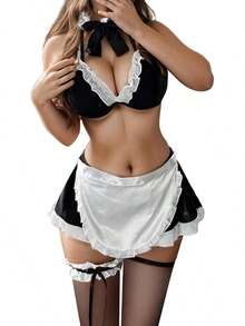 MEIJUANAASex French Maid Outfit Maid Costume Femboy Lingerie Set Anime Cosplay Outfits Women - 1 - View 1