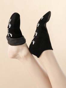 1 Pair Whitening Moisturizing Silicone Socks, Suitable For Dry And Cracked Feet Care, Gel Heel Leg Warmers For Foot Moisturizing - Multicolor - View 11
