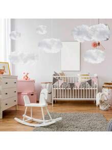 1 Peça Nuvem Artificial para Decoração Criativa na Sala de Estar, Quarto, Teto, Bottom Vivo, Ornamento para Apresentação de Casamento/Aniversário/Vitrine