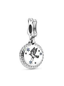 Disney Disney 100th Anniversary Enchanted Carriage Lab-Grown Rhinestone Charm Fits Bracelet Women 925 Silver Jewelry