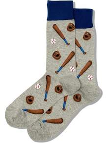 Hot Sox - Calcetines conversacionales para hombre - Gris - Ver 2
