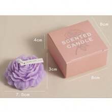 2Pcs Handcrafted Rose & Peony Flower Scented Candle Perfect For Yoga, Meditation, And Relaxation! Shaped Like A Lotus With Rich Fragrances, It's Reusable – You Can Use It As An Incense Burner Or Storage For Yoga Items.