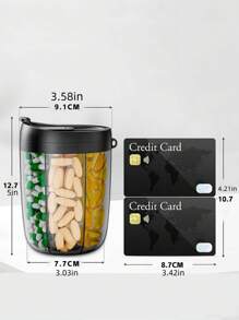 Maßgeschneiderter Medizinschrank, großer Stauraum, praktisch, wasserbeständige Kunststofffächer, Pillenaufbewahrungsbox, versiegelter transparenter Behälter, Aufbewahrungsbox, feuchtigkeitsgeschützter Medizinschrank