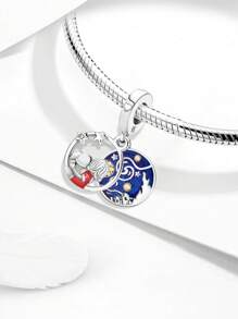 1 Pieza Colgante con diseño de mirar al cielo estrellado, apropiado para hacer pulseras, brazaletes y combinarlo con atuendos diarios como decoración de joyería para mujeres y niñas