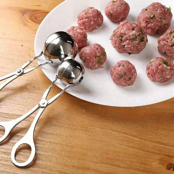 1PC2023 New304 Stainless Steel Rice-Meat Dumplings Clip, Meatball Maker, Household Kitchen Pinch Taiwanese Meatballs Fish Boil Ball Rice And Vegetable Roll Mold