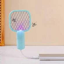 Bẫy muỗi USB có đèn UV, vợt diệt côn trùng điện mini cầm tay dùng cho gia đình, ngoài trời, ô tô, cắm trại, du lịch, khách sạn, diệt côn trùng - Nhiều màu - Xem 8