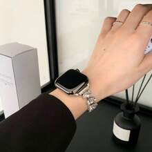 Metal Watch Straps For Women - Applicable To Ultra Se 10 9 8 7 6 5 4 3 2 1 Applicable To 44mm, 40mm, 45mm, 41mm, 49mm, 42mm, 38mm Women's Watch Straps (Excluding Watches)