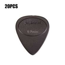20 UNIDADES Púas de guitarra para una mejor capacidad de interpretación - Duraderas, grosor de 0,7 mm para guitarra acústica, eléctrica y bajo