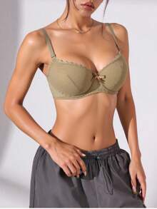 Brasier Set 6 Piezas Dama mujer joven Copa Completa Sujetadores Busto Copa B Suave Diseño Casual 6 Colores Radiantes - Multicolor - Ver 7
