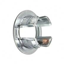 10pcs Bathroom Basin Sink Spares Overflow Cover Tidy Trim Replacement Chrome - Silver - View 5