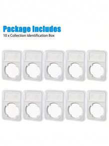 (1 Packung / 10 Boxen-Sets) Kleine Aufbewahrungsbox, kleine Begutachtungsbox, Sammelbox