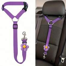 1pc Dog Safety Leash, For Vehicle Safety, Pet Car Tether, Vehicle Dog Safety Belt, Dog Safety Strap, Dog Safety Harness Clip, Dog Car Safety Belt