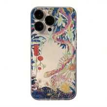 A Transparent TPU To Protect The Hand, Exhibition Of Raw Flower Snake Case. - White - View 4