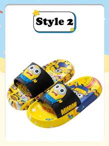 Minions Minions Pantoffeln, niedlich für Zuhause, rutschfeste Cartoon Badezimmer Flip-Flops Schul-Dekoration, Überraschung für Schule, Wohnheim-Dekoration, Schulanfang