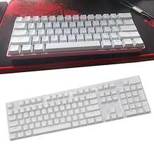 104pcs ABS Universal Mechanical Keyboard Keycaps DIY Ergonomic Blank Keycaps For Cherry MX Keyboard Replacement Backlit Key Cap - Grey - View 5