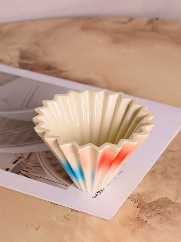 1 peça de filtro de papel para café com dopamina degradê sob o esmalte, filtro origami V60, copo com filtro de gotejamento origami especializado, fabricado na China, mais vendido