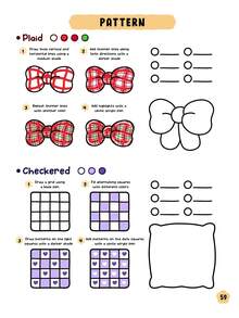 72 Pages/250g, Other 175g) How To Draw Simple Patterns: A Cute And Fun Step-By-Step Guide For Adults And Teens, Practice Coloring, Creativity And Relaxation, Back To School, Learning Supplies - Multicolor - View 5