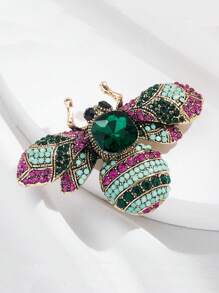 1 pezzo Spilla da donna a forma di ape con strass, spille a forma di insetto, adatta per borse, maglioni, cappotti, cappelli, scarpe, vestiti, giacche
