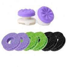 2 Packs Universal Rubber Thumb Grip Extenders For P4/PS Controllers, Reusable Joystick Keycaps With Medium & High Concave, Design For Enhanced Gaming Experience