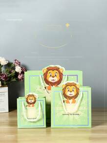 1pc Cartoon Handheld Packaging Paper Gift Bag Gift Bag Packaging Bag