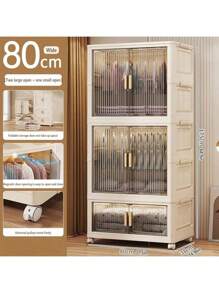 5/4/3/2/1-Tier No-Assembly Baby Wardrobe Thickened Baby Storage Cabinet Household Snack Food Organizer Box Kid's Clothing Cabinet