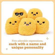Nuggets de Pollo de Apoyo Emocional por Relatable, Peluche y Juguetes de Peluche, Juguetes esponjosos y Peluches, Grandes Ideas de Regalo para Seres Queridos de Todas Las Edades, Incluye 5 Peluches - Pepitas - Ver 4
