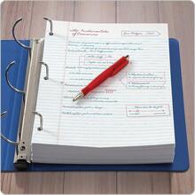 Oxford Filler Paper, 8 X 10-1/2 Inch Wide Ruled Paper, 3 Hole Punch, Loose Leaf Notebook Paper 3 Ring Binders, 500 Sheets (62330), White - 一包 500 個 - 查看 10