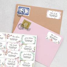 Personalized Floral Theme Address Labels - Customizable Return Address Stickers, Suitable For Letters, Cards And Gift Packages - Perfect For Home Office, Celebrations And Daily Mail - Waterproof And Easy To Apply Customized Labels - Elegant Floral Design Adds A Stylish Touch To Your Mail - Ideal For Weddings, Parties And Special Occasions - High Quality And Durable Address Labels, Meet All Your Mailing Needs, Holiday Calendar - Style D - View 6