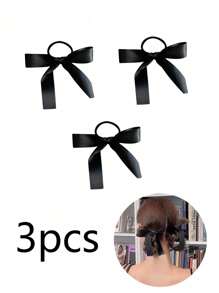 Bow Hair Accessories,Versatile Hair Accessories - Hair Ties, Hair Ties, Ribbons, Bows For Pigtails, Simple & Elegant, New Korean Style Hair Decorations, Suitable For Formal Occasions, Women & Girls, Gift & Photography Props, Hair Bobble, Hair Tie ,Hair Accessories, Ponytail Holders, Hair Elastics, Hair Rubber Bands