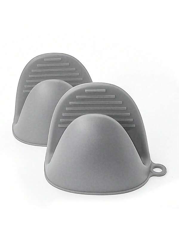 2 pièces de gants de cuisine en silicone - résistants à la chaleur, poignées antidérapantes pour la cuisson et la pâtisserie, forme rectangulaire avec prise de pince, idéal pour l'utilisation de la friteuse à air, indispensables pour la cuisson | Gants rectangulaires | Ustensiles de cuisine durables