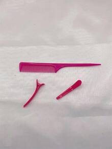 Multi-Piece Set Women Hair Curler Combo, Suitable For Voluminous Hair, Natural Curly Style, Everyday For Girls ,Hair Styling Tools Hair Accessories - Hot Pink - View 5