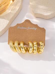 Set de boucles d'oreilles avec éléments marins élégants en CCB, style populaire européen et américain