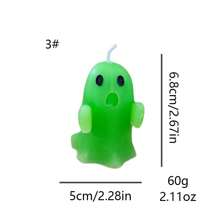 1 Stück, 17 Formen Halloween Geist duftende Kerze, Heimdekoration, Feiertagsgeschenk, Badezimmer Duft