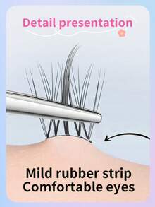 LAARAS 新款时尚无胶假睫毛，向日葵设计睫毛，无需胶水，自然卷曲可重复使用睫毛 - C - 查看 6