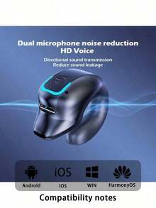 Single Bone Conduction Wireless Earphone, Open-Ear Design, Suitable For Sports Like Running And Cycling, With Noise-Proof Function - Multicolor - View 4