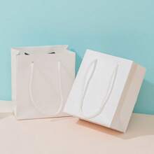 5 Stücke/10 Stücke/Anzug Tasche, Geschenktüte mit Marmoroptik, Geburtstagsgeschenktasche, Feiertags Kraftpapier Außenverpackung Tasche, vertikale weiße Kraftpapier Papiertasche, Party Zubehör hochwertige farbige Geschenkverpackungstasche für Kosmetik, Schmuck, Halsketten, Ringe