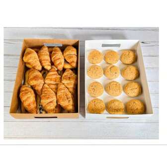 1/2pcs长方形白纸带盖透明窗口多用途蛋糕烘焙、炸鸡、披萨、三明治、水果储存包装盒，适用于野餐露营、户外、派对、生日、披萨店、炸鸡店