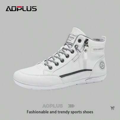 Versatile Men's Flat Casual Sports Shoes - Lightweight Design With Slip-Resistant Outsole For Urban Commuting  Light Outdoor Activities