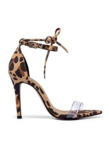 Women's Casual Lace-Up High Heel Sandal - 盎司 - 查看 2
