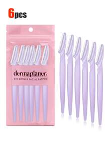 30 piezas. Set de recortador de cejas, recortador de cejas, recortador de cejas de mango largo, herramienta de belleza, utilizado para recortar las cejas, afeitadora, herramienta de exfoliación de precisión recortador de cejas, hoja de afeitadora facial, hoja de recortador de cejas y afeitadora con cubierta protectora, utilizado para eliminar el vello facial y corporal, adecuado para viajes, adecuado tanto para hombres como para mujeres. 1/3/6/12/24 piezas.
