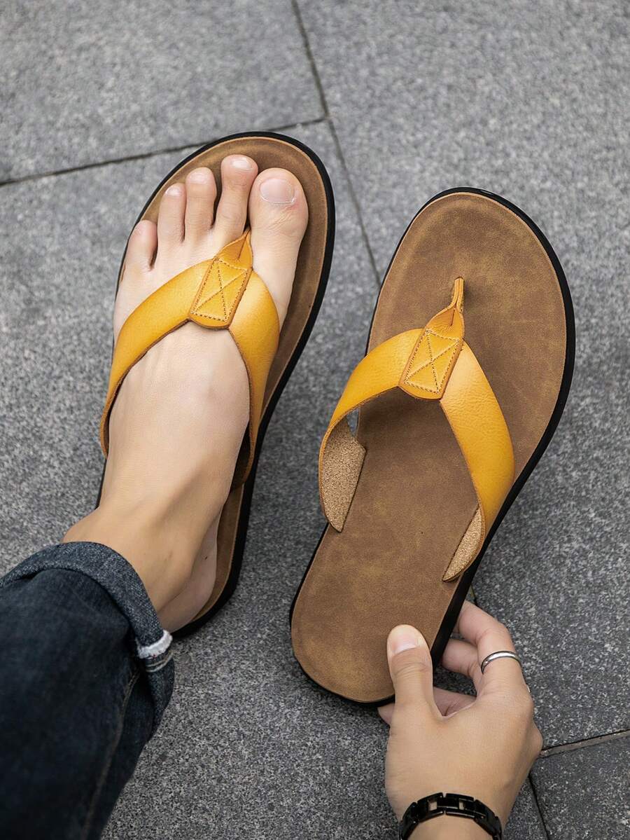 Dép xỏ ngón nam thoải mái, thời trang, chống trượt, nhẹ và đa năng cho mùa hè