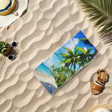 1pc Microfiber Beach Towel - Quick Dry, Absorbent, Suitable For Adults, Travel, Summer, Sports, Swimming, Pool, Yoga, Camping, Printed Pattern, Beach Essentials, Beach Accessories, Pool Float - Multicolor - View 37