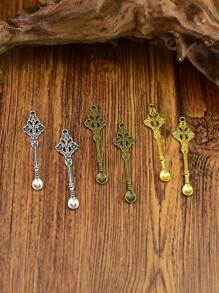 2pcs/Lot Spoon Charm Antique Silver Plated Gold Bronze Pendants Alloy Jewelry Making DIY Handmade Craft 60X15mm