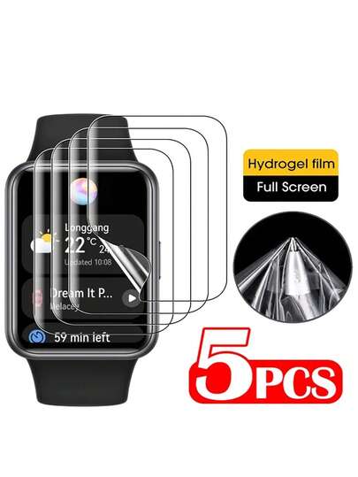 5 片高清保湿膜全覆盖兼容 10 9 8 7 6 SE 5 4 3 Ultra 46mm 49MM 38mm 42mm 45mm 41mm 40mm 44mm 系列屏幕保护膜屏幕保护必备品，适用于日常保护、办公、居家手表屏幕保护膜手表保护套手表配件防水防震防摔防刮防指纹