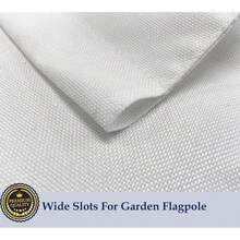 New  Sublimation Garden Flags Blank Garden Flag 12x18 Inch Double Side Custom Create Your Own Solid White Flag DIY Blanks Canvas Banner To Drate - Solid Wh -Garden Size 12x18 Inch - View 4